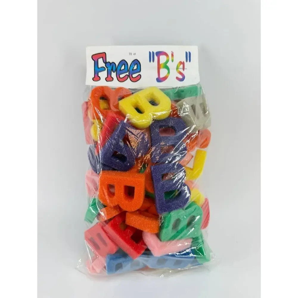 Vintage 1998 Sunshine & Co Foam-Fetti Letter B Foam Craft Shapes Sealed